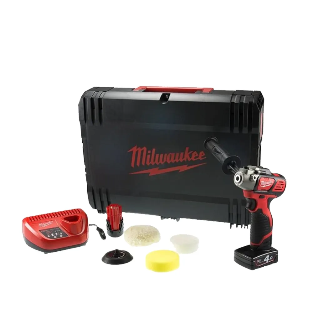 【Milwaukee 美沃奇】12V輕巧砂紙/打蠟機-M12 BPS-421X 原廠公司貨(套裝優惠組合)