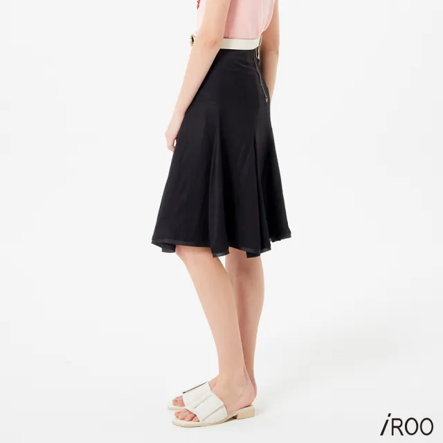 【iROO】簡約魚尾及膝裙