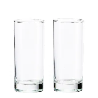 【SYG 台玻】玻璃厚底直式果汁杯420cc(二入組)