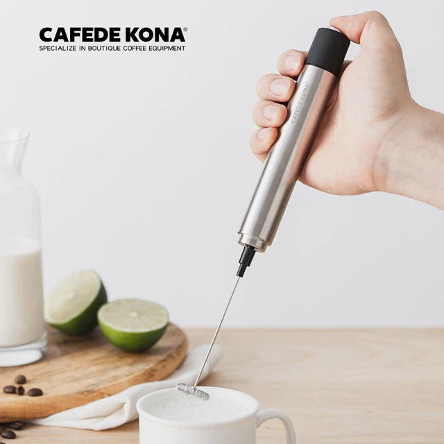 【CAFEDE KONA】不鏽鋼牛奶攪拌器(輕鬆打出奶泡)