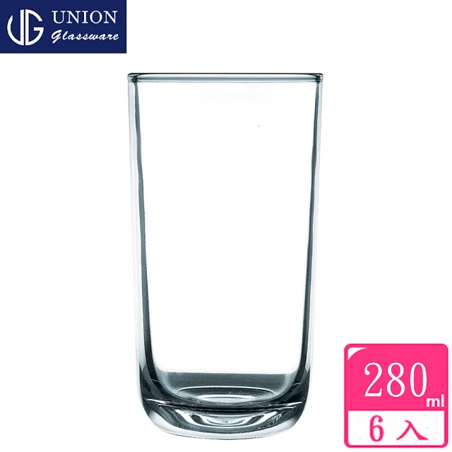 【泰國UNION】玻璃美樂杯果汁杯280cc(六入組)