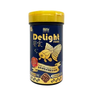 【海豐飼料】Delight Food饗食-金魚揚色成長飼料-中粒180g(適用各類金魚食用)