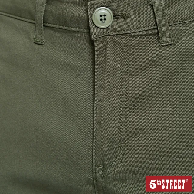 【5th STREET】男側袋休閒短褲-墨綠