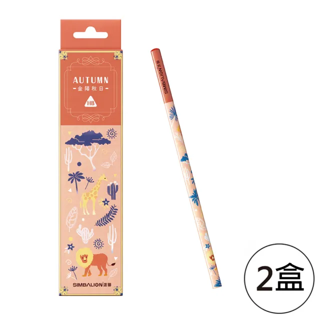 【SIMBALION 雄獅文具】四季動物三角塗頭鉛筆(2盒1包)