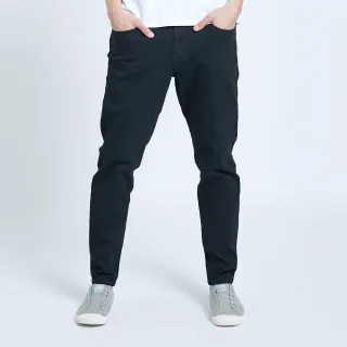 【5th STREET】男素面修身窄直筒褲-黑色