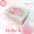 【SANRIO 三麗鷗】Hello Kitty 凱蒂貓塑軸棉花棒 200支 X 10 盒 高韌性塑膠軸桿不含螢光劑(盒裝)