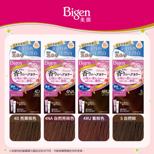 【Bigen 美源】花果香快速染髮霜(12色任選)