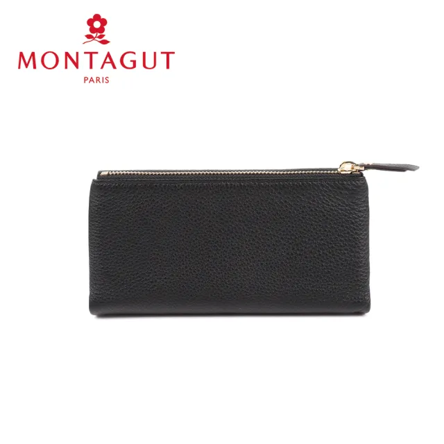 【MONTAGUT 夢特嬌】頭層牛皮真皮 長夾(10卡1照5夾1零)