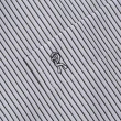【ROBERTA 諾貝達】台灣製 合身版 職場型男 條紋短袖襯衫(紫黑)
