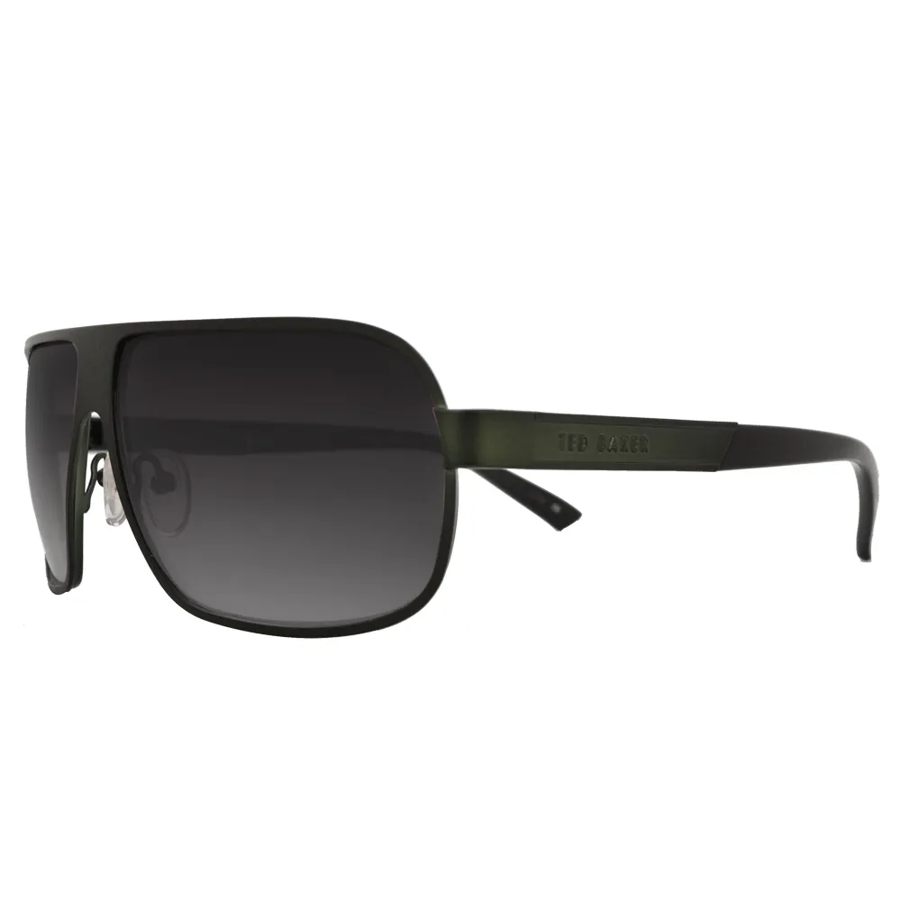 【TED BAKER】英倫個性軍綠質感造型太陽眼鏡(TB1241-522 墨綠)