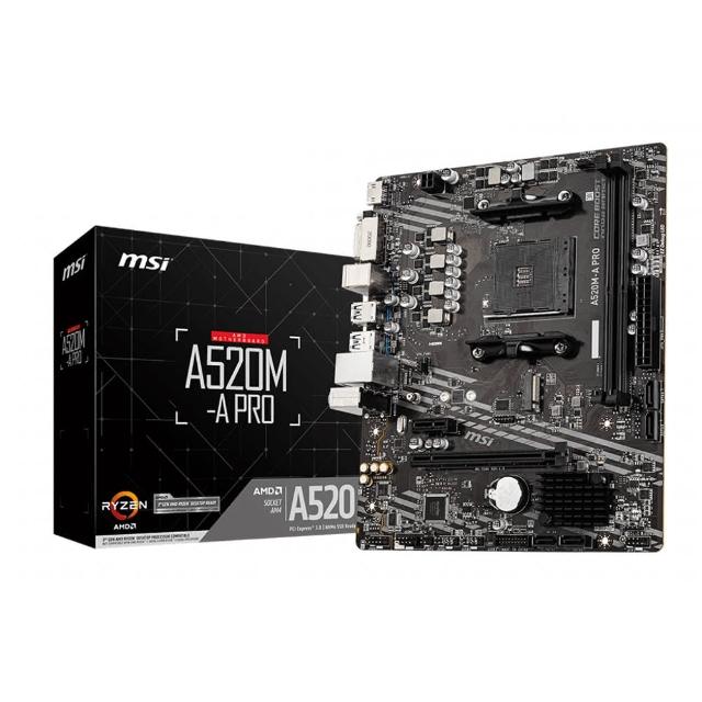【MSI 微星】PRO A520M-A PRO DDR4 主機板