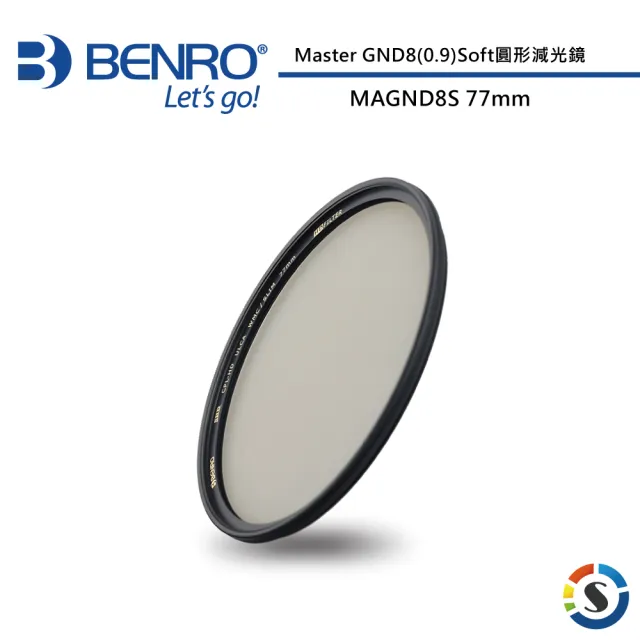 【BENRO 百諾】Master GND8 0.9 SOFT ULCA WMC SLIM 77mm 圓形漸層減光鏡(勝興公司貨)