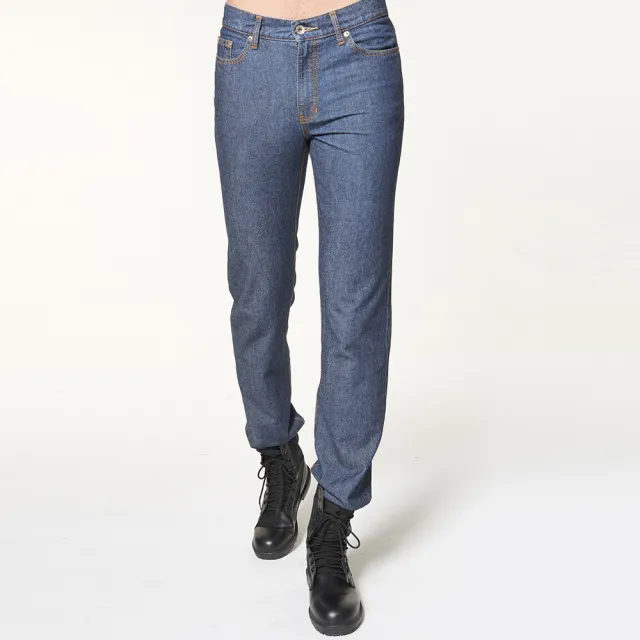 【BOBSON】男款直筒牛仔褲(藍1622-52)