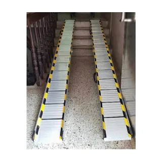 【海夫健康生活館】斜坡板專家 活動可攜帶 折疊軌道式 斜坡板 一組兩入(SZ270)