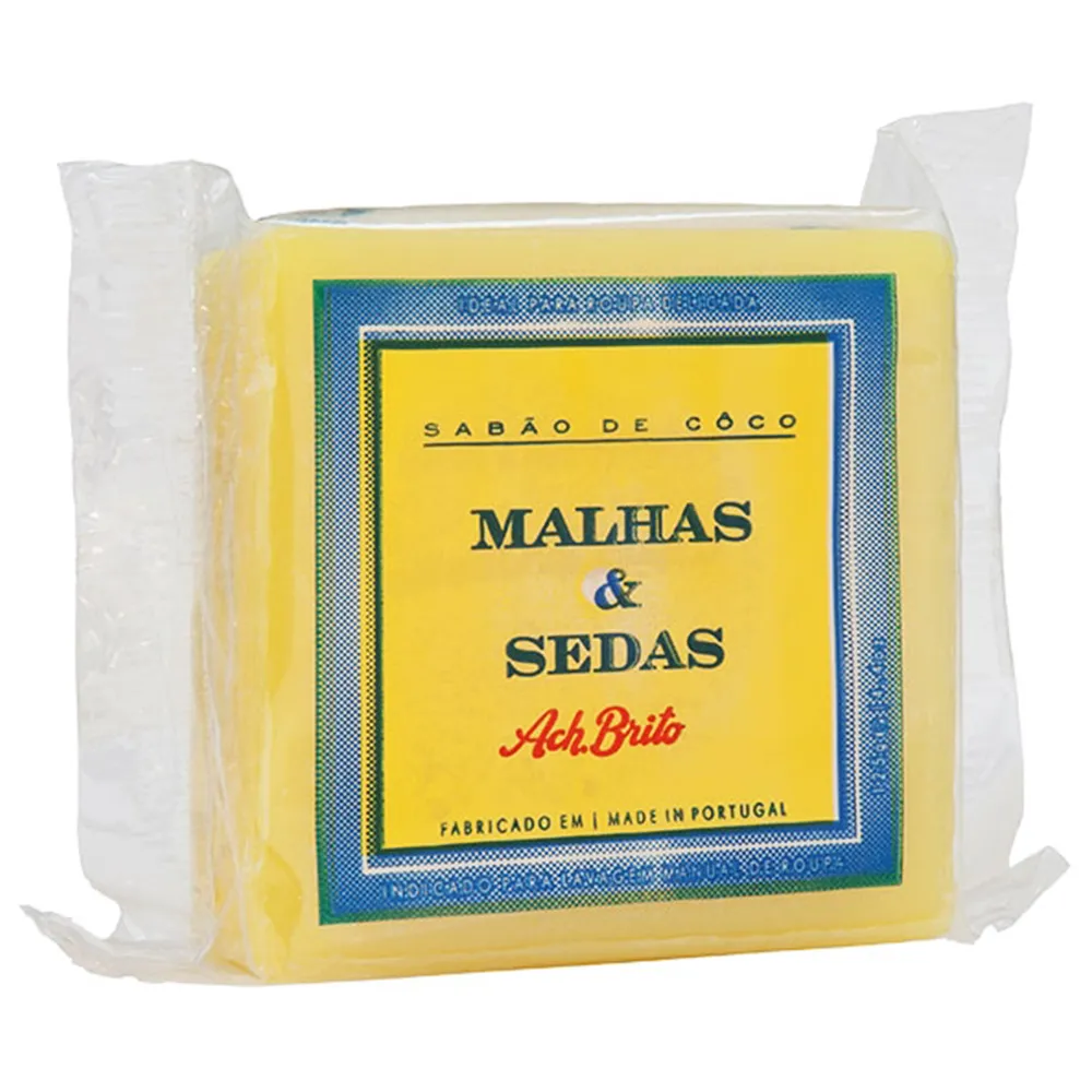 【Ach Brito 艾須•布里托】MALHAS & SEDAS品牌手工洗衣皂-125g(★含天然椰子油成份不傷手★)
