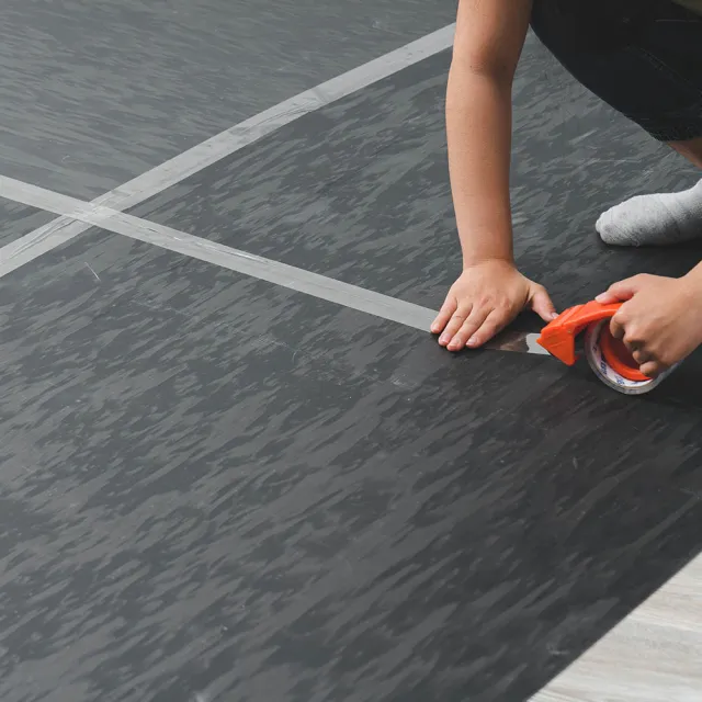 【樂嫚妮】台灣製 地板貼專用底料 5坪共20片(免除膠 不傷地板)