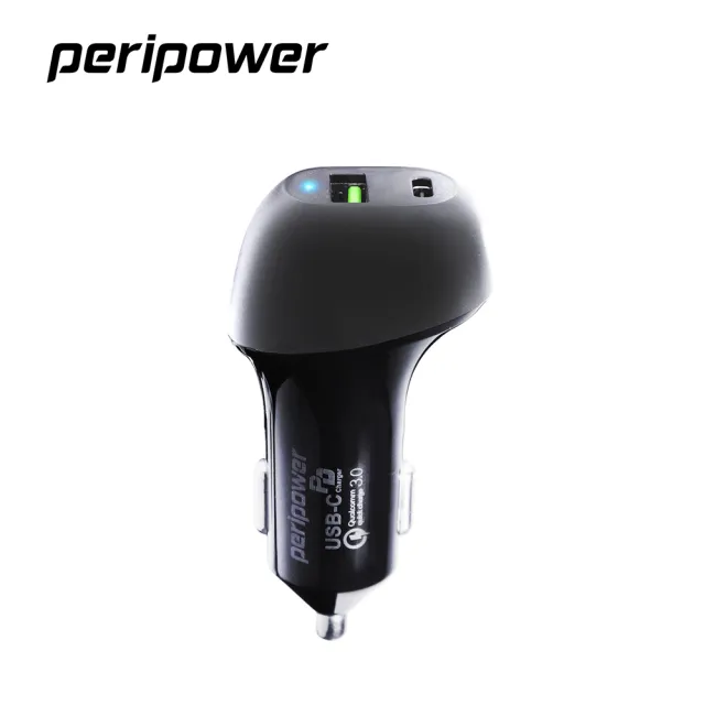 【peripower】PS-U16極速Type-C PD+QC 3.0 雙USB車用快充(BSMI認證 車充 車用快充)