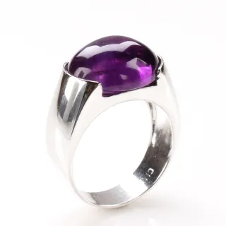 【寶石方塊】紫芝眉宇天然紫水晶戒