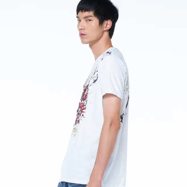 【BLUE WAY】男款 經典墨繪 戰國 側鬼頭 短袖 上衣-鬼洗