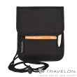 【Travelon】頸掛式隨身證件包(TL-42764黑/旅遊護照包/鈔票零錢包/登機證/攜帶方便)