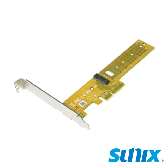 SUNIX PCIe x4 轉 NVMe M.2 Key-M 擴充卡(P2M04M00)