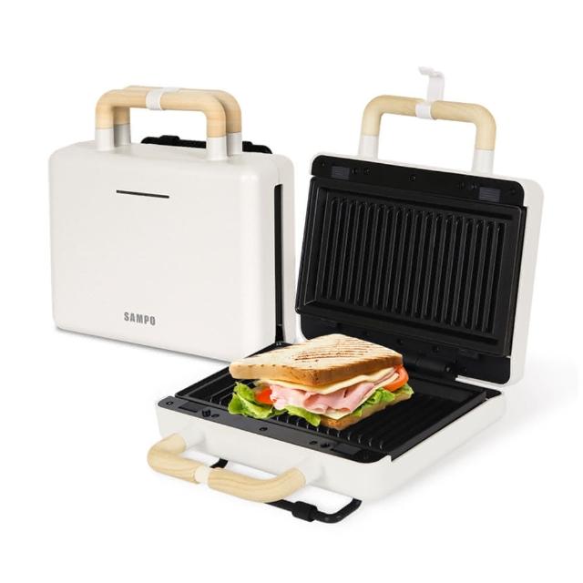 SAMPO聲寶 TQ-B1981L SAMPO聲寶 TQ-B1981L 鬆餅機三明治機,輕巧設計尺寸24x22.8x10cm,重量僅2.1KG,適閤家庭使用。電壓110V、頻率60Hz、功率700~800W,快速烘烤鬆餅、三明治等美食。產地中國,保固1年,BSMI許可字號R39344,安全可靠的廚房好幫手。
