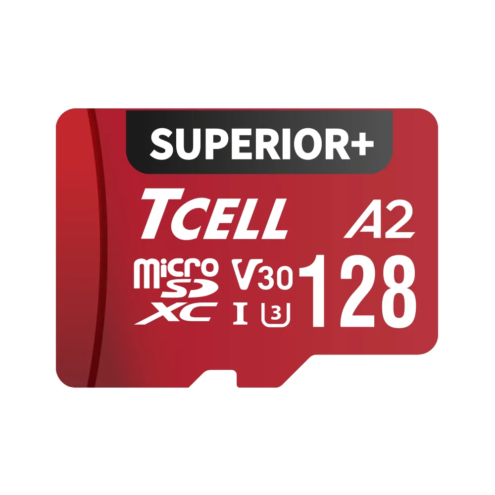 【TCELL 冠元】SUPERIOR+ microSDXC UHS-I A2 U3 V30 100/85MB 128GB 記憶卡