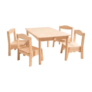 【寵小孩兒童生活家居】兒童桌椅組（一桌四椅）A1211+A1212(成長桌椅 學習桌椅 兒童遊戲桌椅)