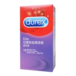 【Durex杜蕾斯】超潤滑裝保險套12入/盒