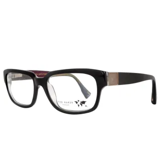 【TED BAKER】限量新款 經典紀念款彩紋造型眼鏡(TBG004-099 黑)