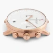 【Nordgreen】ND手錶 先鋒 Pioneer 42mm 玫瑰金殼×白面 復古棕真皮錶帶 北歐設計師手錶(PI42RGLEBRXX)