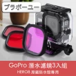 【百寶屋】GoPro HERO8 原廠防水殼專用潛水濾鏡3入組 紅/紫/粉