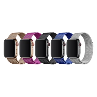【DAYA】Apple Watch 1-9代/SE 38/40/41mm 米蘭尼斯磁吸式錶帶