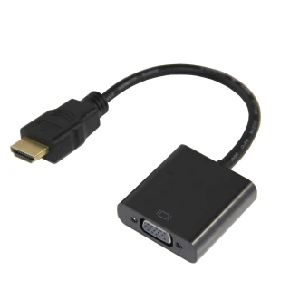 【百寶屋】HDMI TO VGA 影像轉接器(黑)