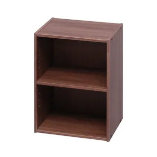 【IRIS】木質居家二層收納櫃 MDB-2K(書櫃 收納 層架 抽屜收納櫃)