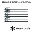 【Snow Peak】鍛造強化鋼營釘組30cm 6隻 R-103-1(R-103-1)