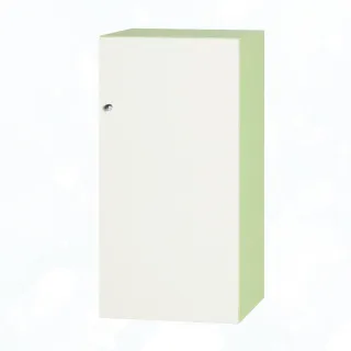 【文創集】歷克  環保1.3尺南亞塑鋼單開門二格置物櫃/收納櫃