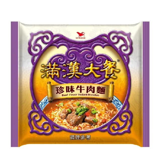 【滿漢大餐】珍味牛肉麵袋173gx12入/箱