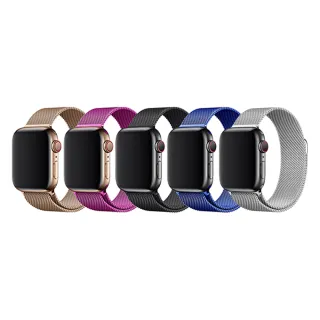 【DAYA】Apple Watch 1-9代/SE/Ultra 42/44/45/49mm 米蘭尼斯磁吸式錶帶