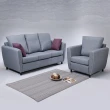 【新生活家具】《漢妮》亞麻布 L型沙發 三人座+貴妃椅 附抱枕