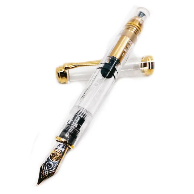 【Pelikan】百利金 限量 2020 M800透明中文示範筆(送原廠4001大瓶裝墨水)