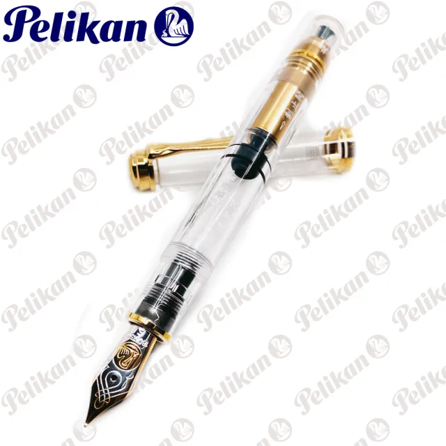 【Pelikan】百利金 限量 2020 M800透明中文示範筆(送原廠4001大瓶裝墨水)