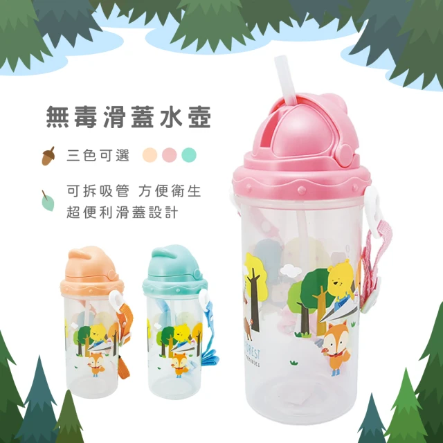 莫菲思 晉怡 MIT兒童環保安全無毒滑蓋吸管水壺500ml(兒童水瓶/運動水壺/三色可選)