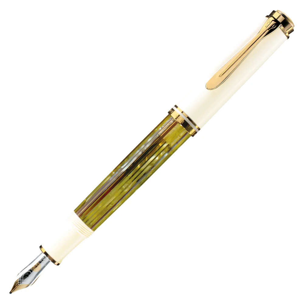 【Pelikan】百利金 M401 限量白玳瑁鋼筆(送原廠4001大瓶裝墨水)