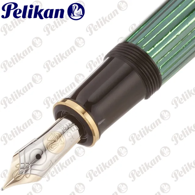 【Pelikan】百利金 M800 綠色鋼筆(送原廠4001大瓶裝墨水)
