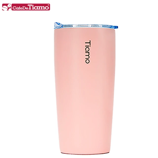 【Tiamo】真空陶瓷隨手杯 360ml-裸粉(HE5160PK)