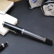 【Pelikan】百利金 M405 煤灰白夾鋼筆(送原廠4001大瓶裝墨水)