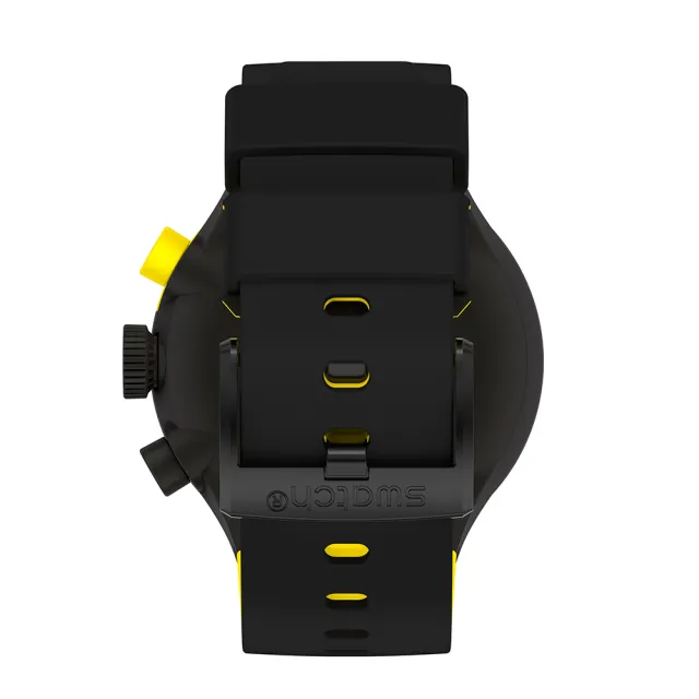 【SWATCH】BIG BOLD系列手錶 CHECKPOINT YELLOW 瑞士錶 錶(47mm)