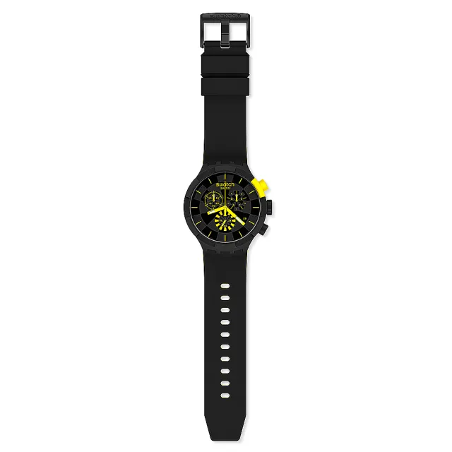 【SWATCH】BIG BOLD系列手錶 CHECKPOINT YELLOW 瑞士錶 錶(47mm)