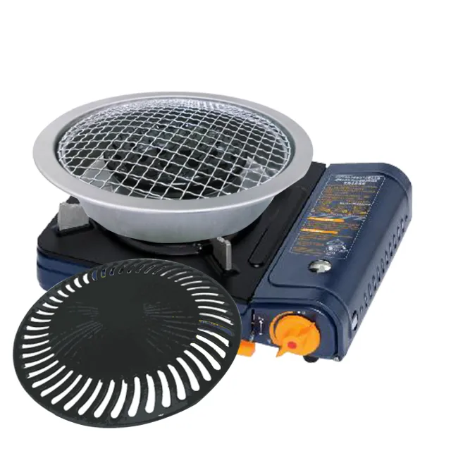 【卡旺】卡旺雙安全式卡式爐005D+兩用燒烤盤(中秋烤肉A005D+K1BQ-888)
